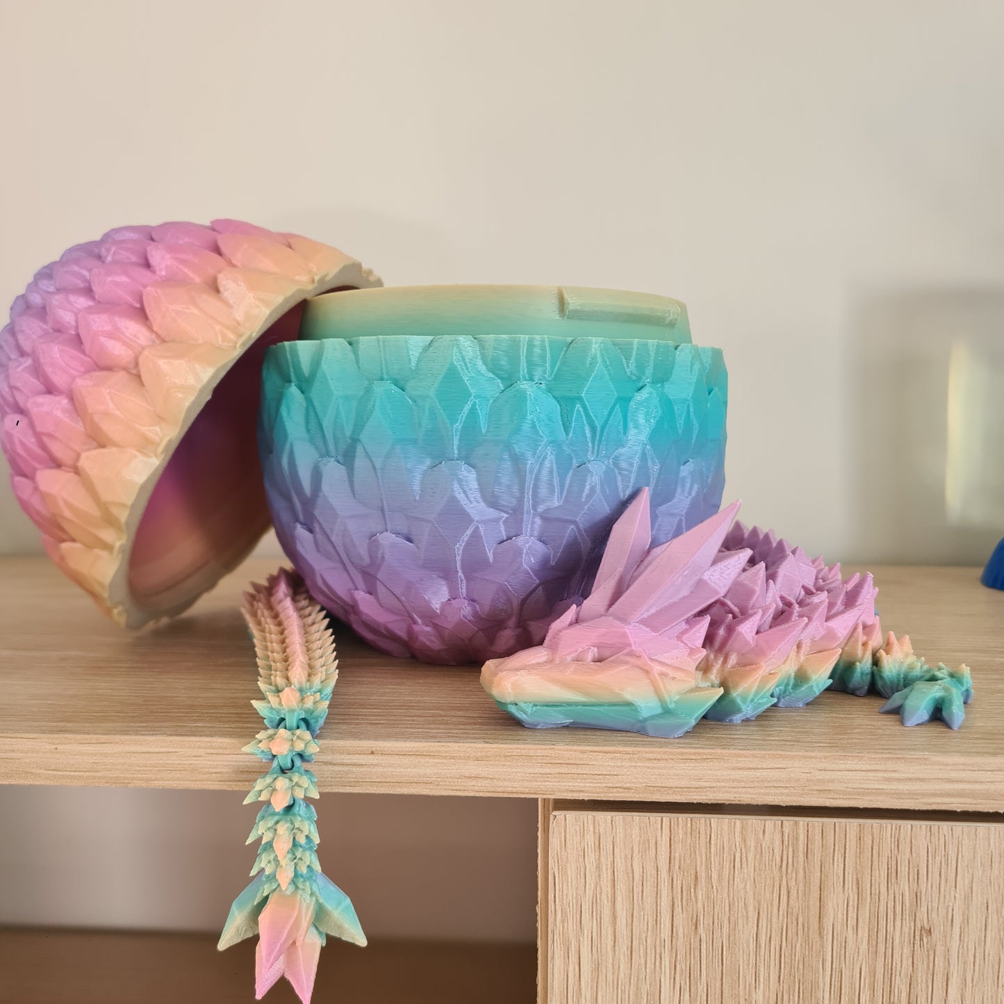 Large Dragon Egg + Crystal Dragon